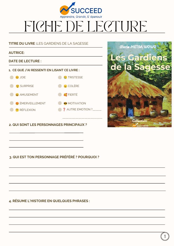 Aperçu de la fiche de lecture des Gardiens de la Sagesse