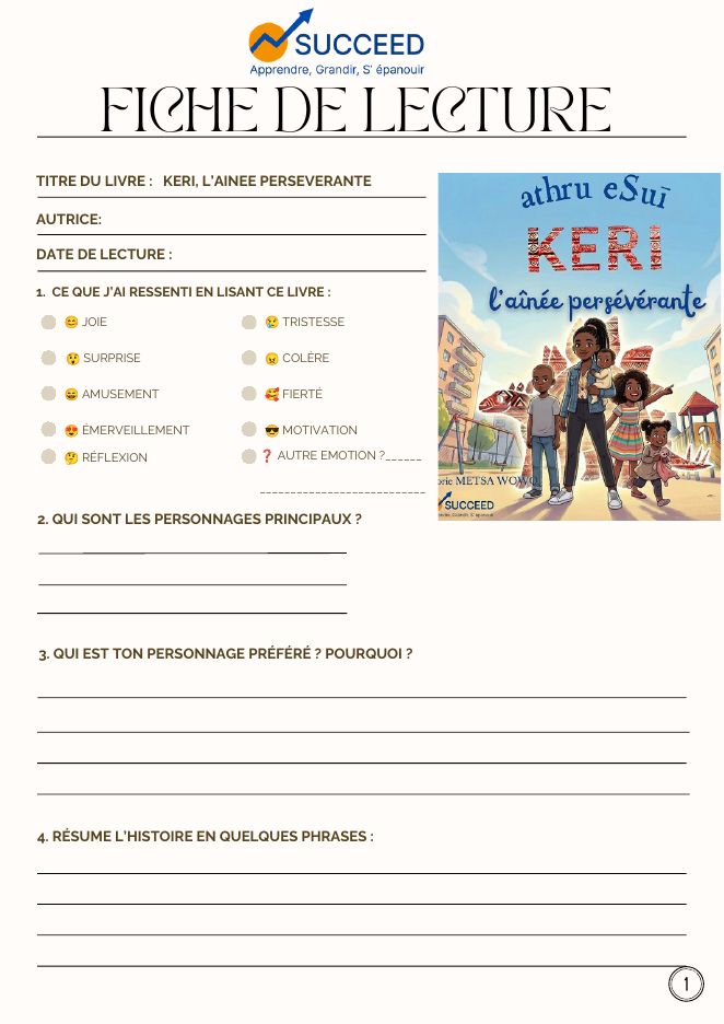 Aperçu de la fiche de lecture de KERI